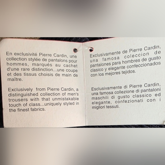 Pierre Cardin Pleated Dark Blue Corduroy Pants. 32/36 100% Cotton - Picture 7 of 13